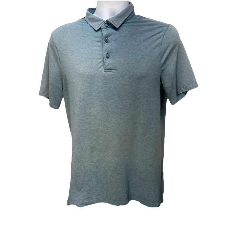 Lululemon M.  Evolution Polo Short Sleeve Shirt Golf Athletic‎ Dusty Blue